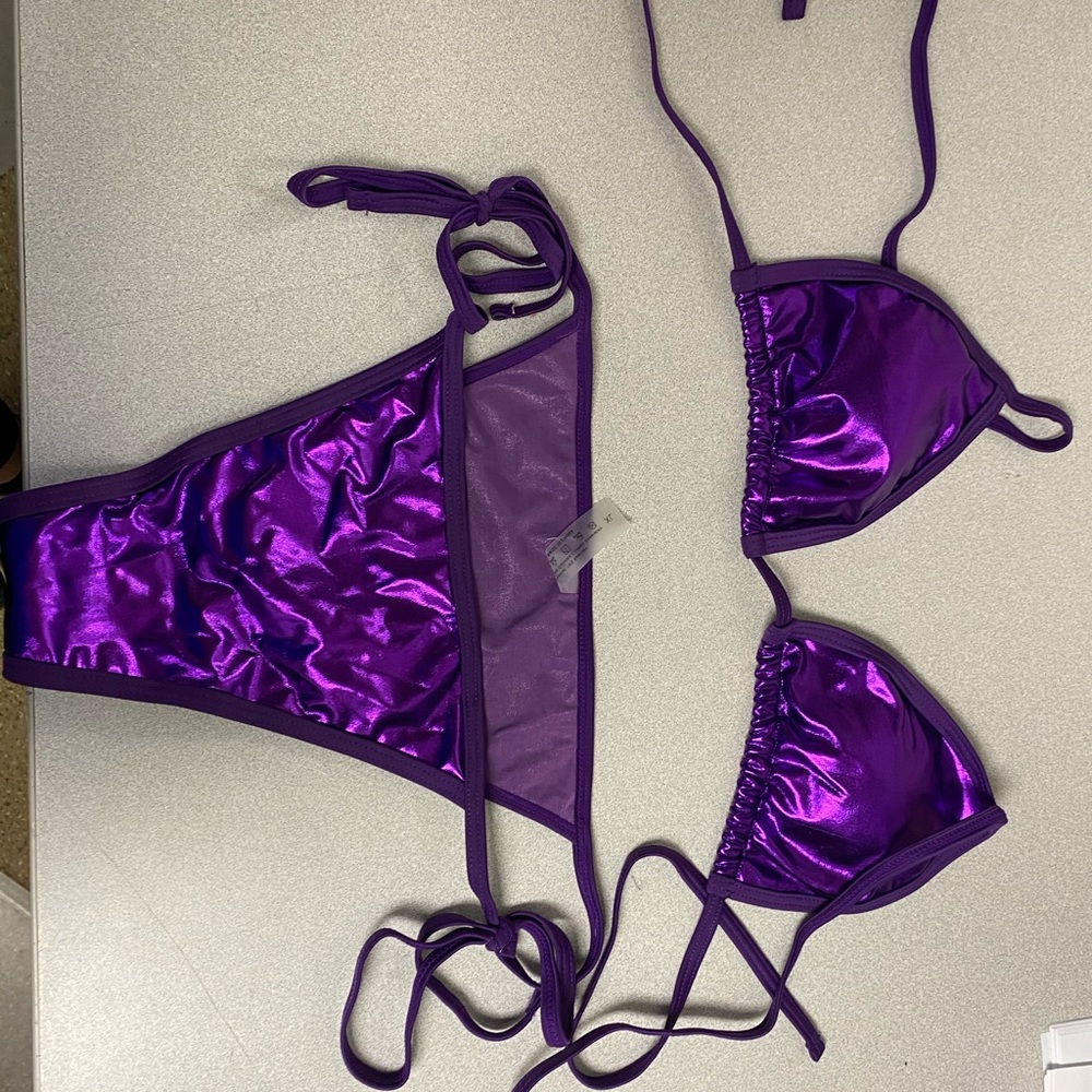DOLY HUX Metallic Purple swimsuit